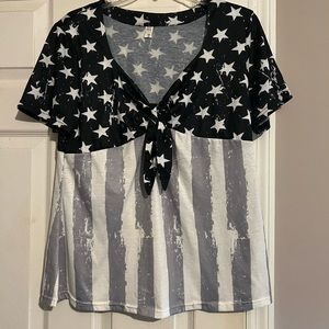 “Flag shirt”. NWOT. size 16